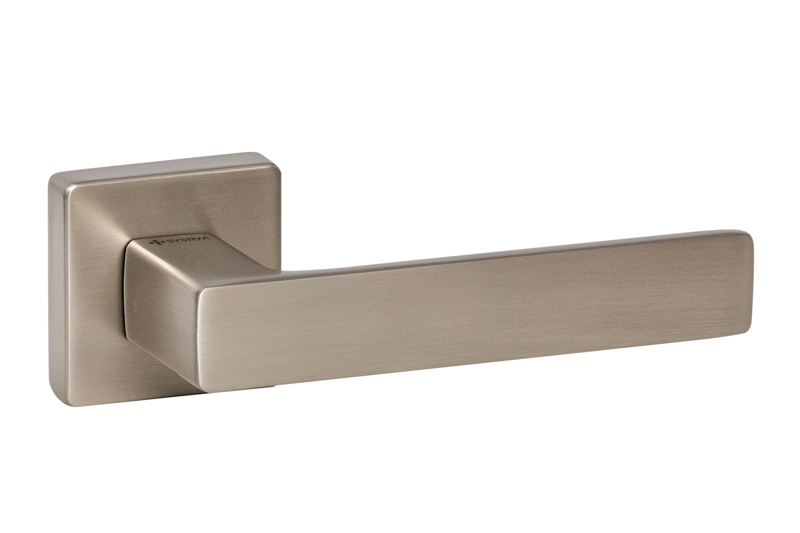 Ручка дверная System FOSIL SQ NBM матовый никель