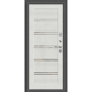 Входная дверь в тамбур Porta R 104.П28 Антик Серебро/Bianco Veralinga