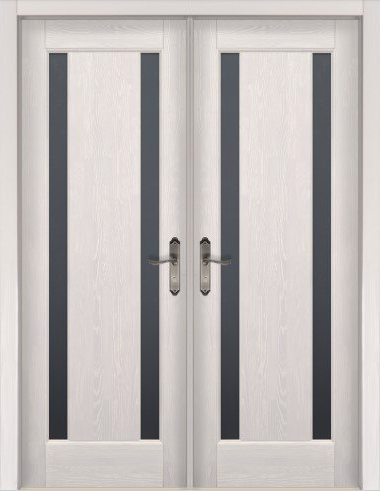 Дверь распашная двустворчатая Милан Слоновая кость