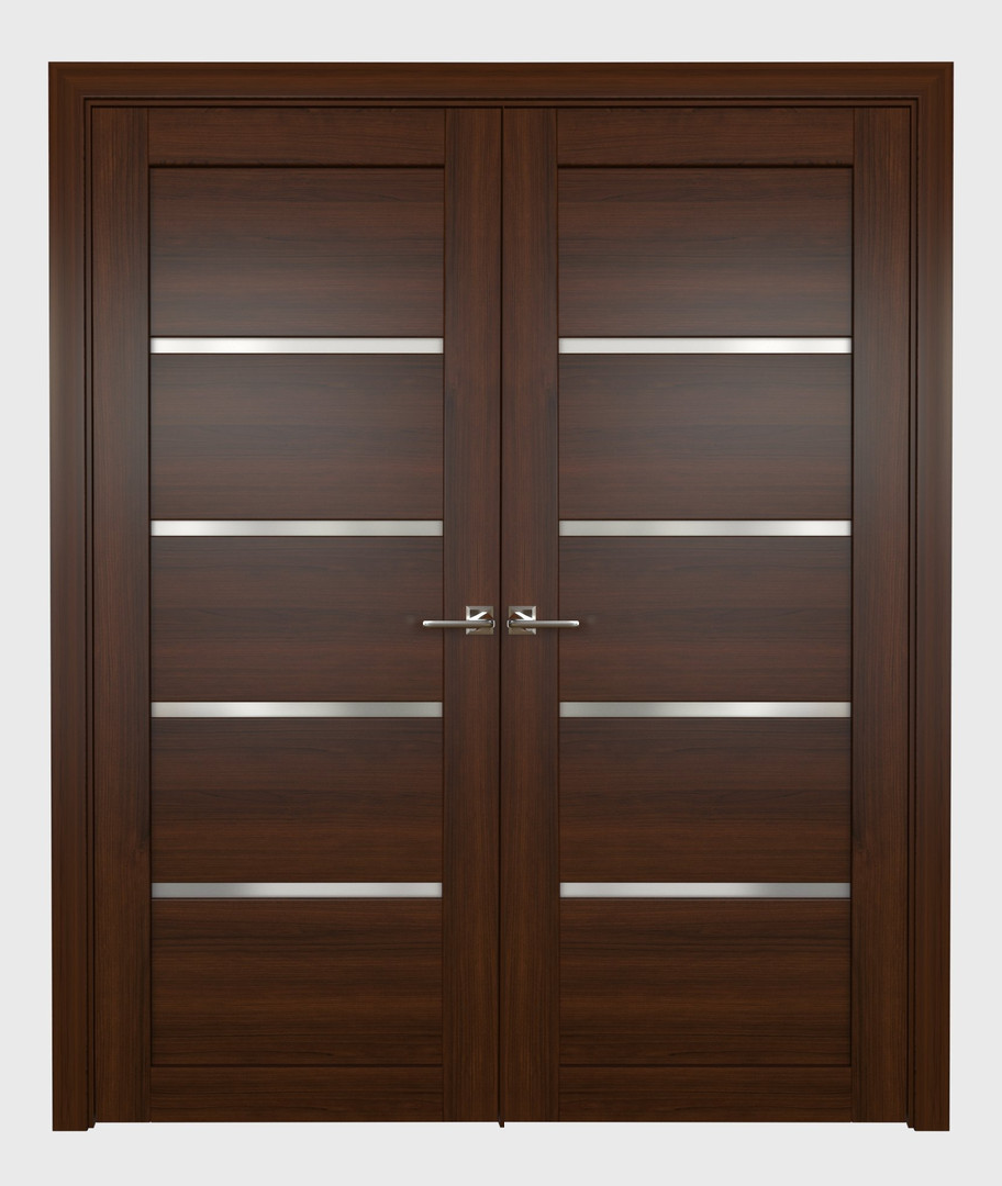 Дверь распашная двустворчатая Покош Токио из массива дуба