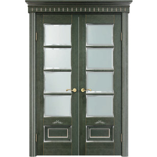 ОЛ 44 зеленый патина серебро микрано