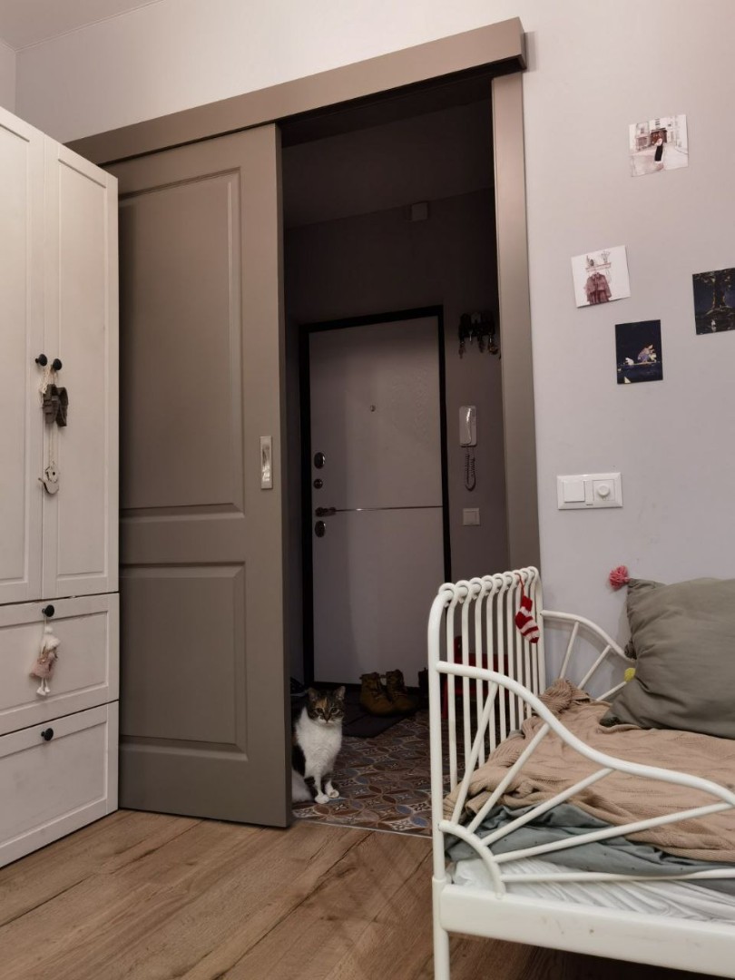 Раздвижная межкомнатная дверь Newdoor 1 эмаль Мокко