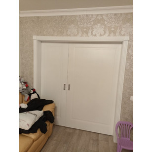 Раздвижная межкомнатная дверь Динмар ПГ эмаль