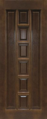 Дверь из массива сосны ПМЦ-11 (тёмный лак)