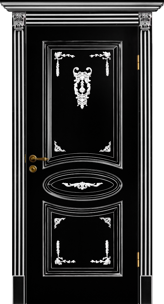 Межкомнатная дверь Динмар Бельведер черная