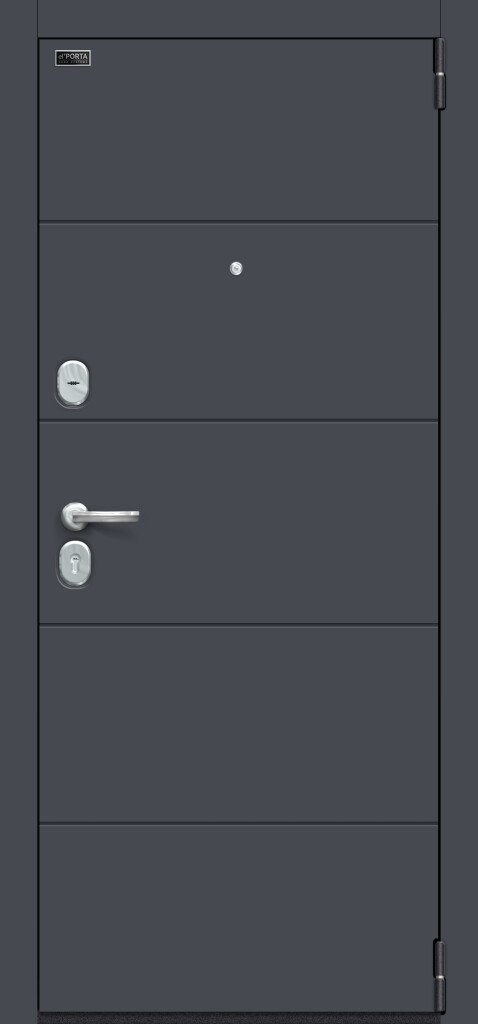 Входная утепленная дверь Porta S 4.Л22 Graphite Pro/Nordic Oak