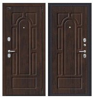 Входная утепленная дверь в квартиру Porta S 55.55 Almon 28/Dark Oak